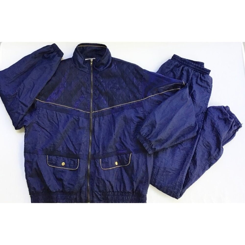 Vintage Active Club Windbreaker Set Adult XL 80s 90s Tracksuit